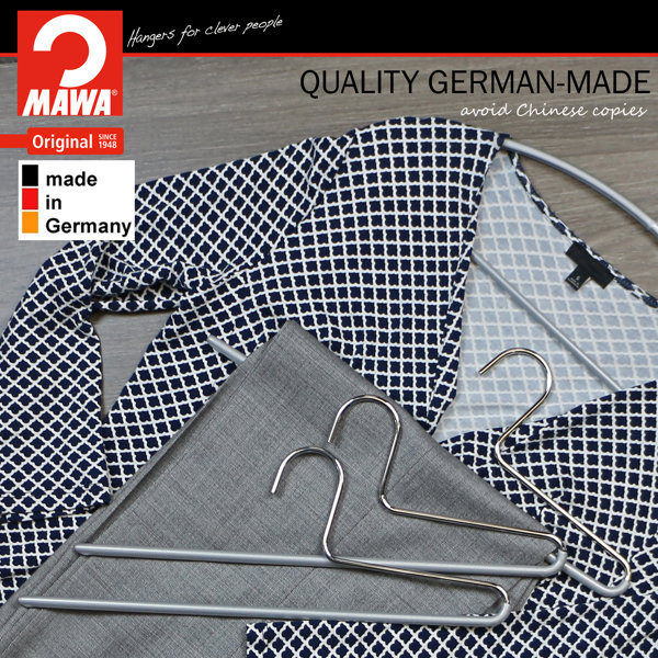 Mawa Single Rod Metal NonSlip Hanger & Reviews Wayfair